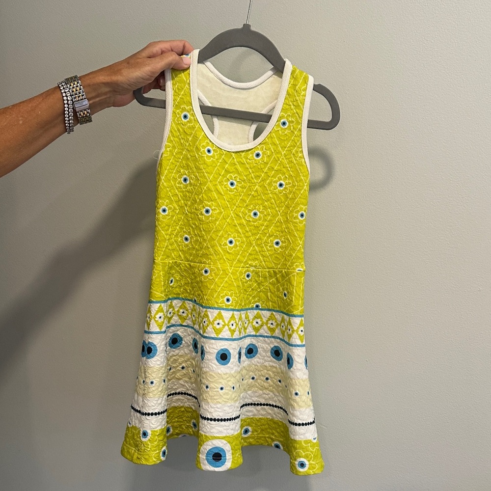 Stylish Yellow Patterned Kids Dress - lanoosh brand